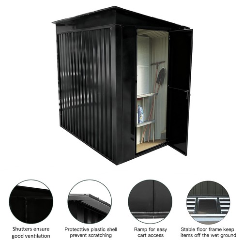 Metal shed 6x4ft outdoor - 6x4ft,