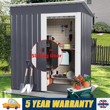 5 x 3ft Garden Shed Galvanised