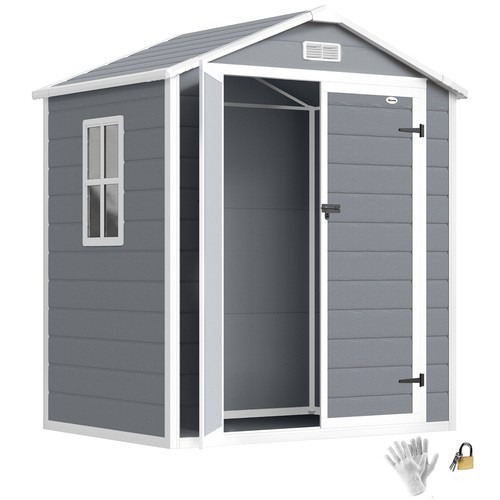Outsunny garden shed 5 - shed, 6'x4.5'