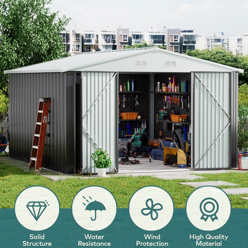 Metal garden shed - garden,