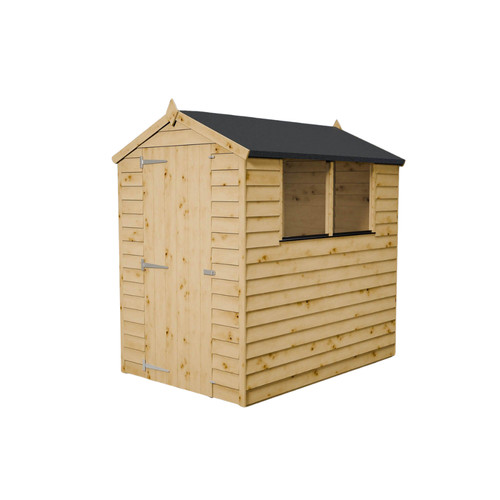 6x4 wooden garden shed overlap - shed,