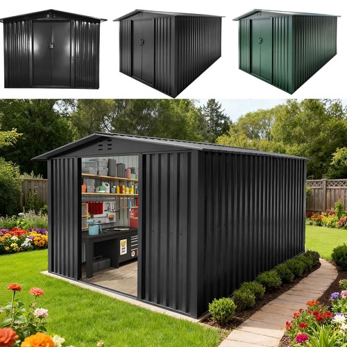 Metal garden shed - metal, 8x6ft