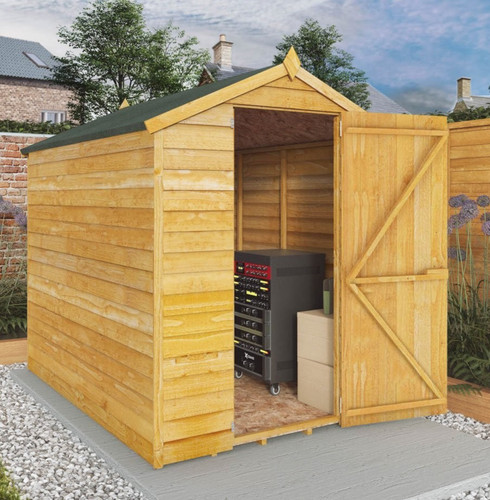 7x5 wooden garden shed single - 7x5,